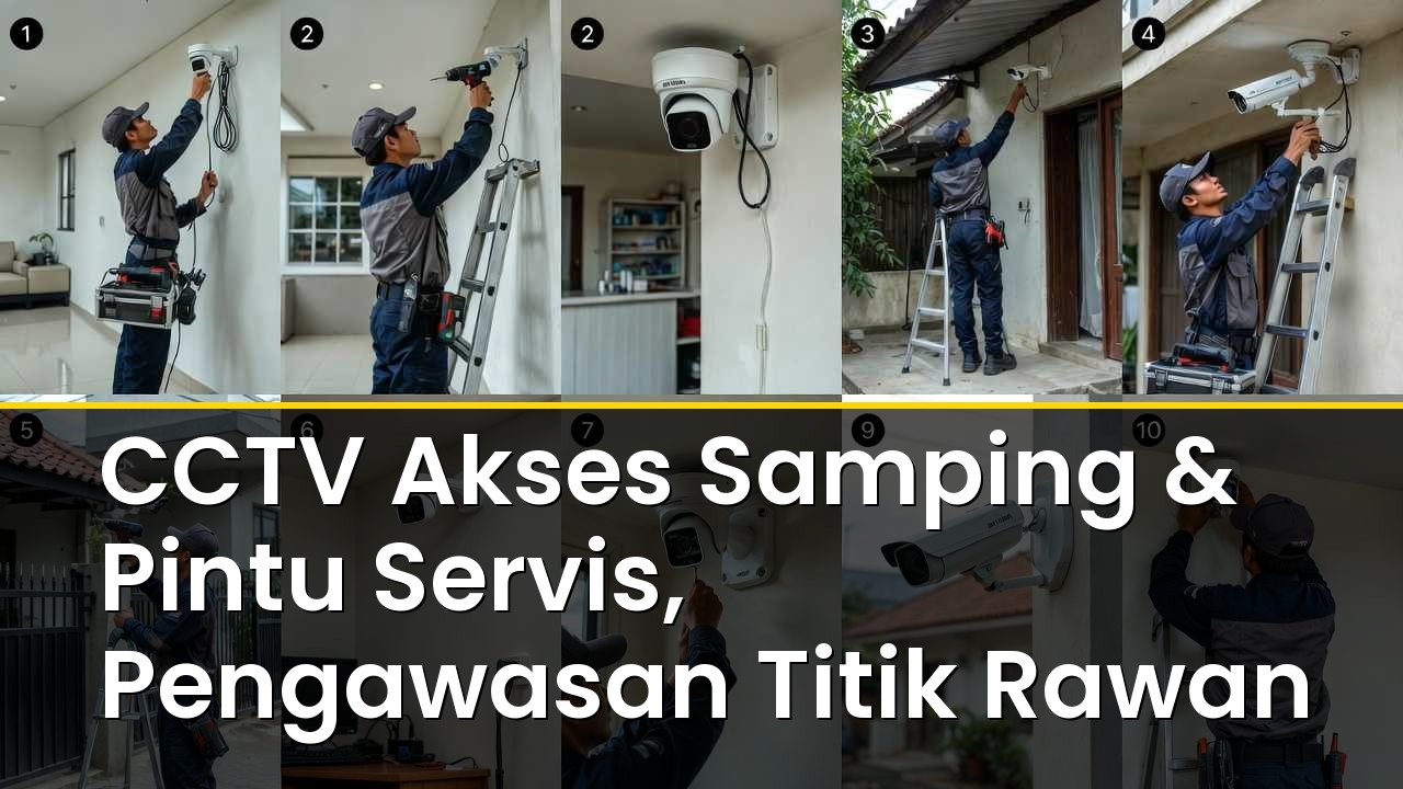 CCTV Akses Samping & Pintu Servis, Pengawasan Titik Rawan