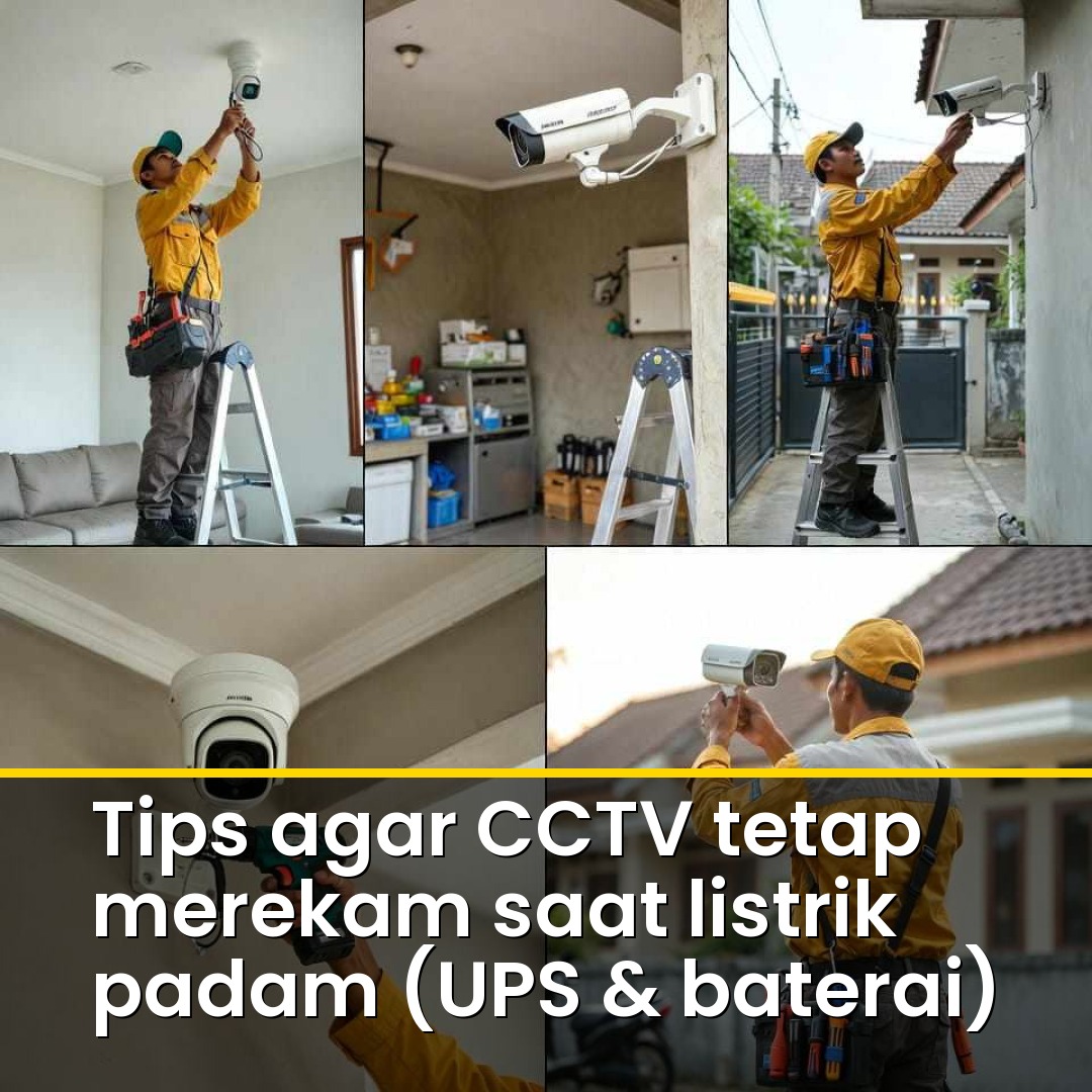 Tips agar CCTV tetap merekam saat listrik padam (UPS & baterai)